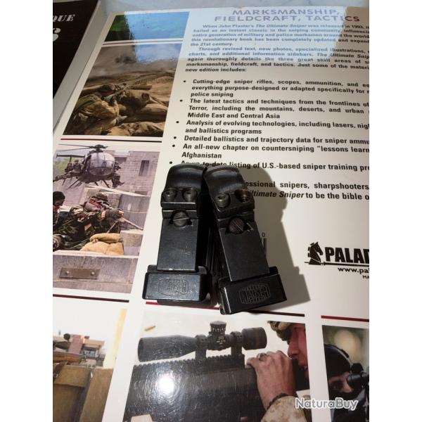 Montages de lunette Mauser d'origine. Acier . Neufs .