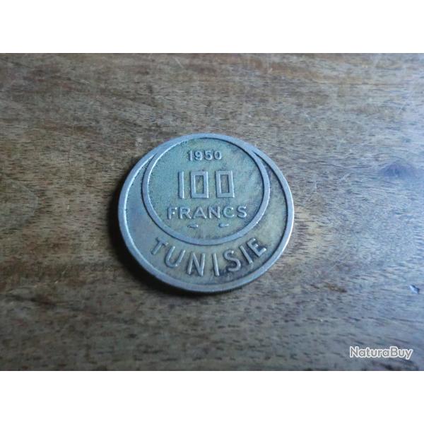 monnaie 100 francs tunisie 1950