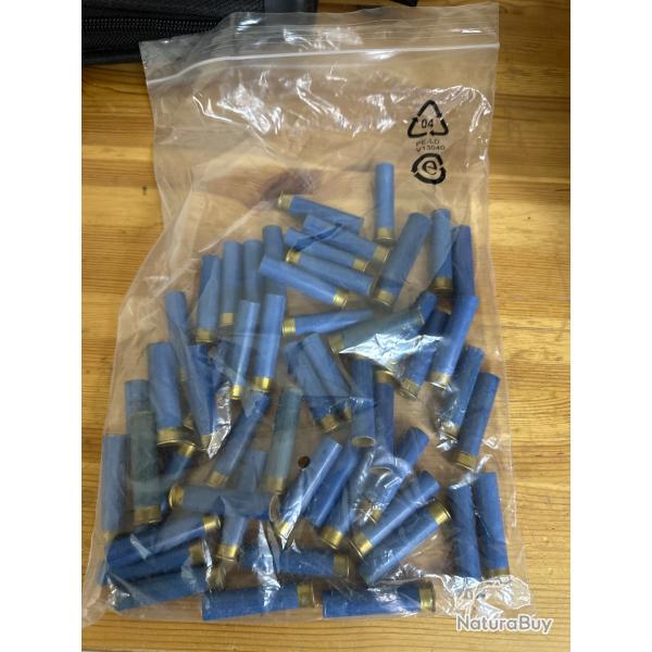 50 Douilles carton amorc�e cal 12mm