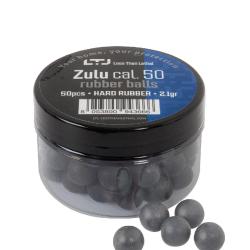 50 BILLES CAOUTCHOUC ZULU LEGERE CAL 50