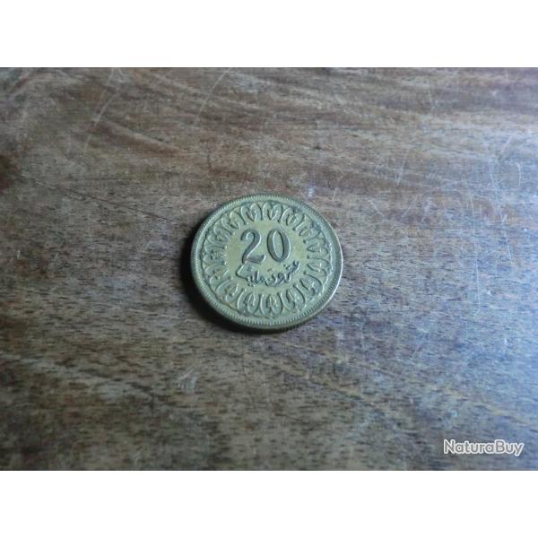 monnaie tunisie 20 millim