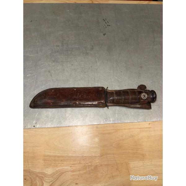 COUTEAU POIGNARD KABAR USMC OLEAN N.Y ORIGINAL