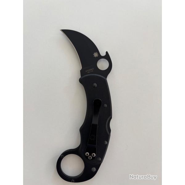 Spyderco karahawk karambit noir neuf ( absence de bo�te)
