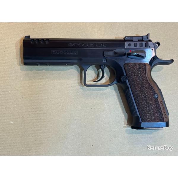 pistolet TANFOGLIO STOCK III calibre 9 para d�mo