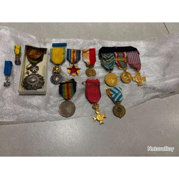 Lot de m�dailles militaire