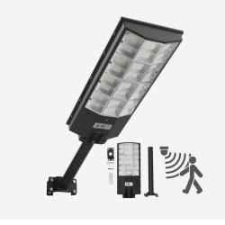 Lampadaire Solaire Ext&eacute;rieur 8000 W Projecteur LED Solaire 450000 lm D&eacute;tecteur de Mouvement
