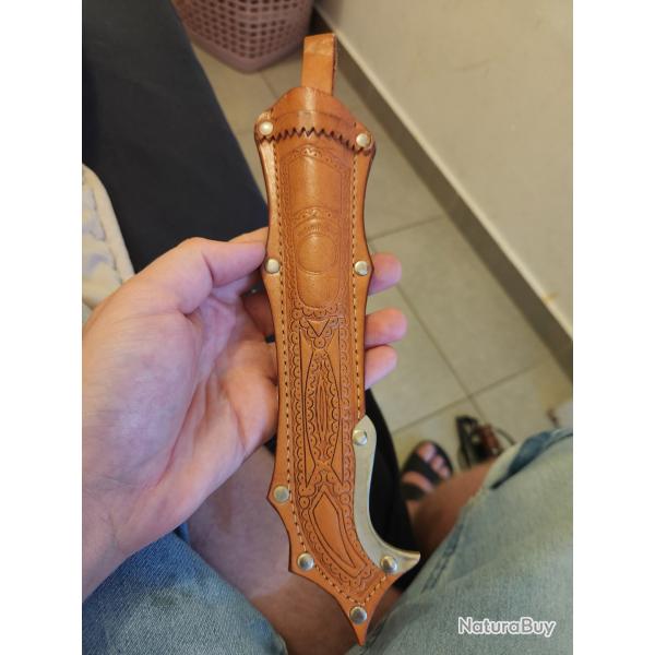 Ancien couteau puukko finlandais visakki lisakki j�rvenp�� oy avec �tui cuir