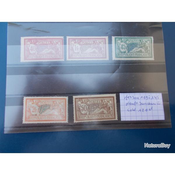 lot de 5 tmbres MERSON n�119 a145,neufs,cot� yvert:1200 euros