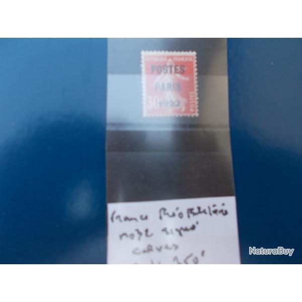timbre france pr�oblit�r�  n�32,sign�,cot� yvert:750 euros