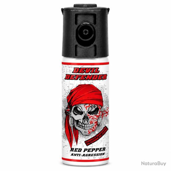 A�rosol de d�fense au gel poivre Devil Defender 50ML