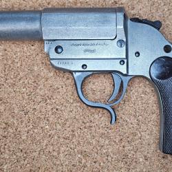 Beau pistolet lance-fus&eacute;e allemand Walther Z ( zinc ) calibre 4 ( Kampfpistole )