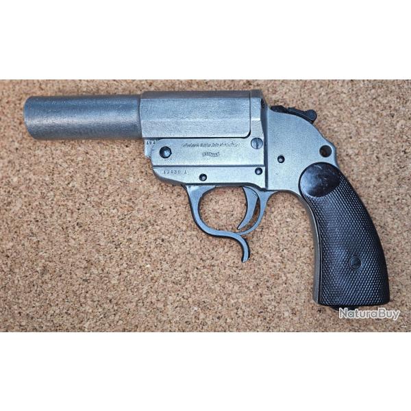 Beau pistolet lance-fus�e allemand Walther Z ( zinc ) calibre 4 ( Kampfpistole )