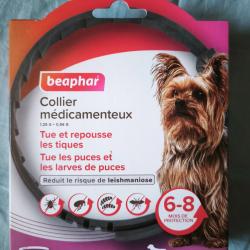 Beaphar Collier antiparasitaire (6-8 mois) - Neuf sous emballage Exp 04/2028
