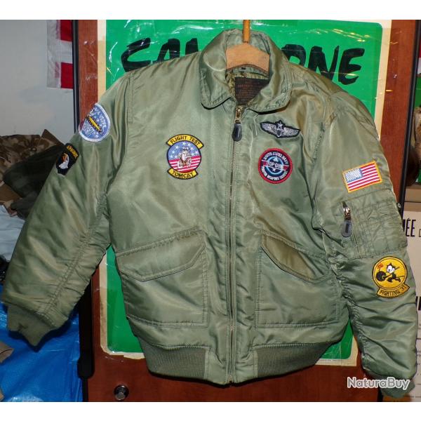 Fostex garments Blouson Aviateur Bombers B-52 TOP GUN Kaki Enfant 8 ANS ,  Caract�ristiques et sp�ci