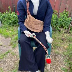 Ensemble ancien authentique de marin - pantalon US Navy, vareuse, bachi et accessoires