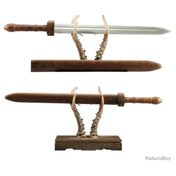 Glaive romain de collection en acier 1095 avec �tui en bois de qualit�, pour la bataille, la coupe,