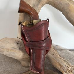 Holster cuir Colt SAA 1873 ou r&eacute;pliques &agrave; canon 5''1/2, droitier N&deg;05