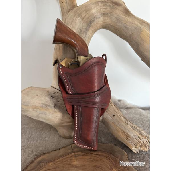 Holster cuir Colt SAA 1873 ou r�pliques � canon 5''1/2, droitier N�05