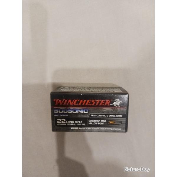 Balles 22 LR winchester subsonic