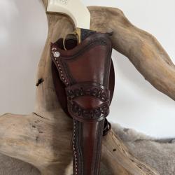 Holster cuir Colt SAA 1873 ou r&eacute;pliques &agrave; canon 7''1/2, droitier N&deg;10