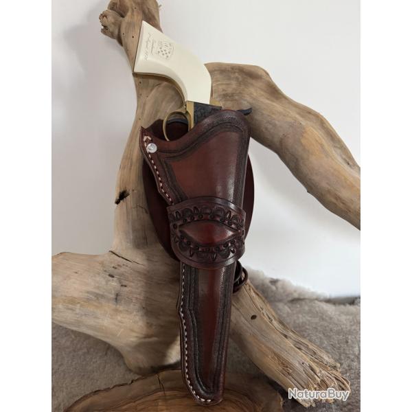 Holster cuir Colt SAA 1873 ou r�pliques � canon 7''1/2, droitier N�10