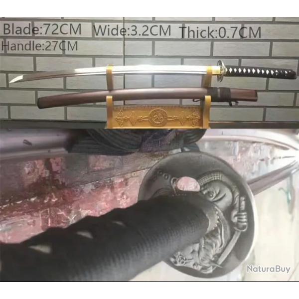 Katana en acier 1095 - Battle Ready - Robuste et extr�mement tranchant