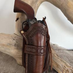 Holster cuir Colt SAA 1873 ou r&eacute;pliques &agrave; canon 5''1/2,  droitier N&deg;22