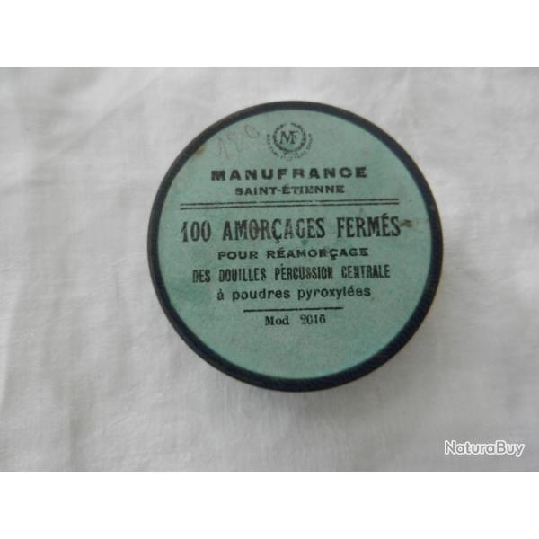 ancienne bo�te d'amor�ages G�velot pour 88 cartouches de fusil de collection