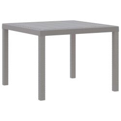 Table de Jardin Gris clair 100 x 100 x 73 cm polyrotin