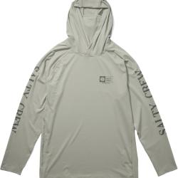 Tee shirt SALTY CREW Apex perforated hood + mask Gray S