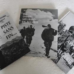 Lot 3 livres photos guerre d'Alg&egrave;rie