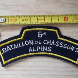 &eacute;cusson 6&deg; bataillon chasseurs alpins insigne collection