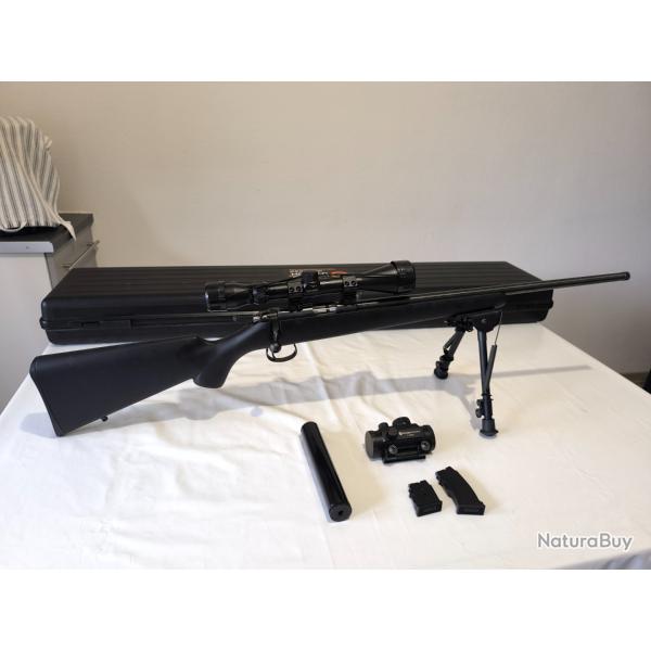 CZ 455 .22 LR + Lunette + Mod�rateur de son + Bipied + 2 chargeurs + Mallette