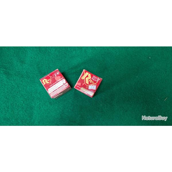 lot de 2 boites de 25 cartouches Rio calibre36 76 mm (410 - 3'') plomb n�8 19 grammes