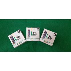 lot de 3 boites de 25 cartouches Solognac L100  calibre 12/70  plomb n&deg;7.5  32gr