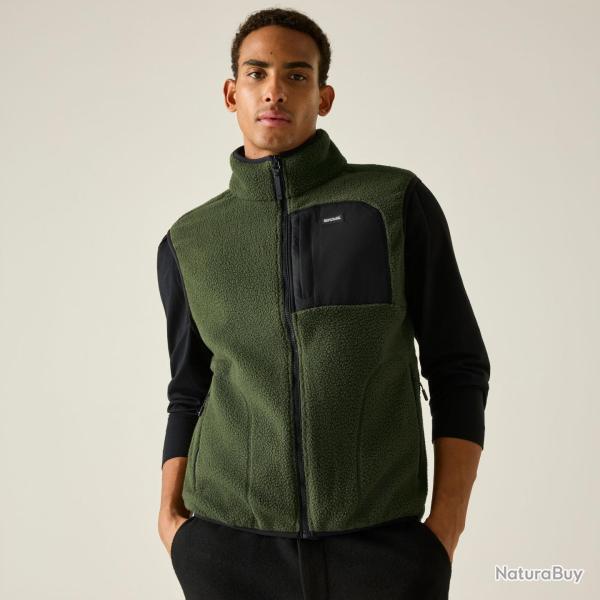 Veste Polaire Sans Manches Homme Regatta "Frankie Borg B/W" 2XL Kaki