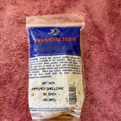 Douilles non amorc&eacute;es de 307 Winchester . Paquet de 50 . Neuf .
