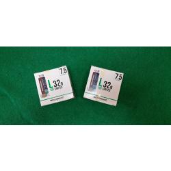 lot de 2 boites de 25 cartouches Solognac L100  calibre 12/70  plomb n&deg;7.5  32gr
