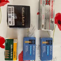 Balle. Calibre 222. 178 balles