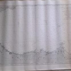 Ancienne carte maritime La mer M&eacute;diterran&eacute;e, Les c&ocirc;tes nord du Maroc