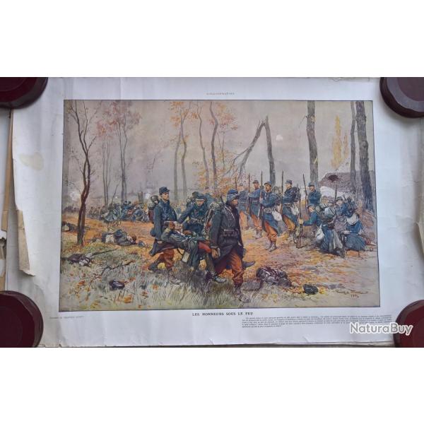 Lot de 4 affiches du magazine "L'illustration " WW1