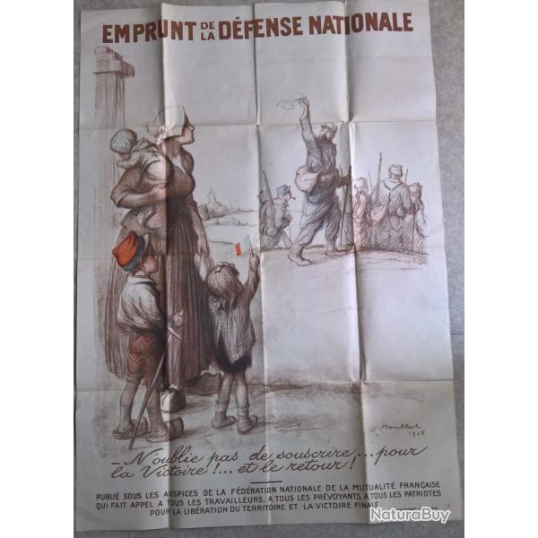 Affiche Emprunt National WW1 1915