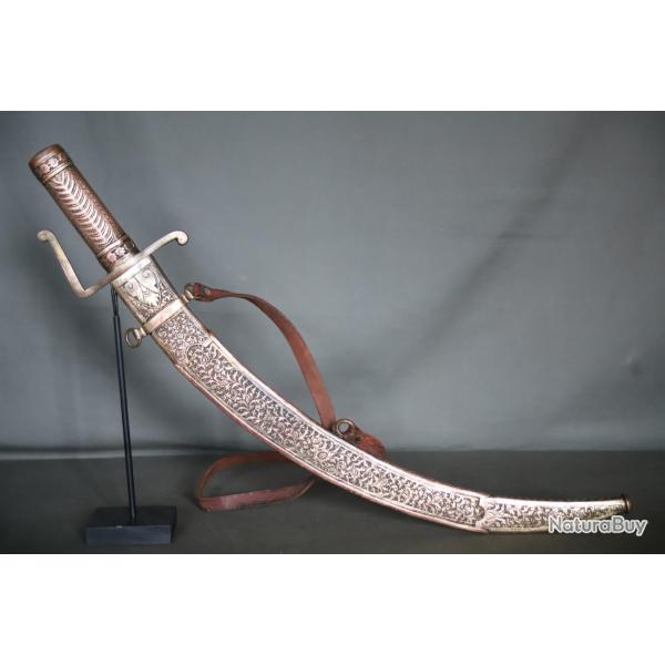 Sabre dans le go�t oriental tout en cuivre argent� - 19�me si�cle