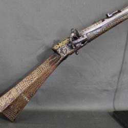 Fusil &agrave; silex Ottoman dit t&uuml;fek shishana - Turquie Ottomane, 18&egrave;me-19&egrave;me si&egrave;cle