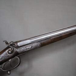 Fusil De Chasse Calibre 16/65 &agrave; Percussion Centrale Et Chiens Ext&eacute;rieurs - Fin 19&egrave;me
