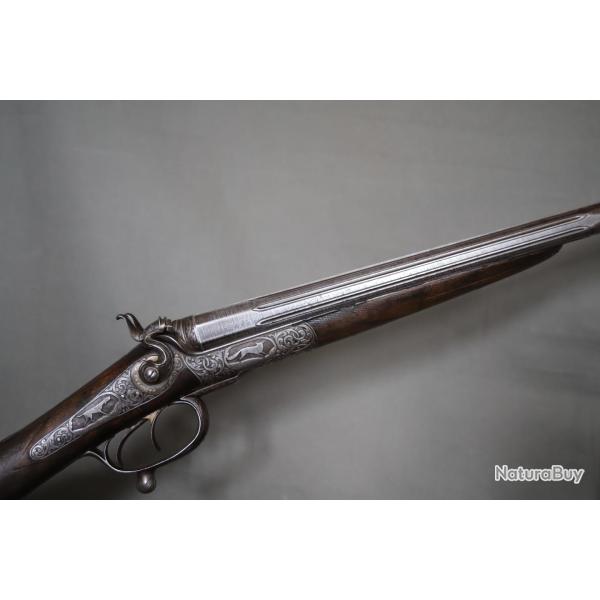 Fusil De Chasse Calibre 16/65 � Percussion Centrale Et Chiens Ext�rieurs - Fin 19�me