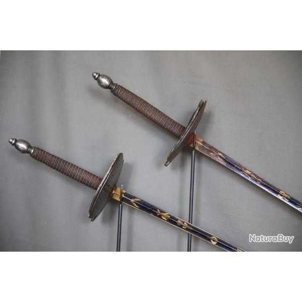 Paire d'�p�e de duel - France, vers 1830-1840