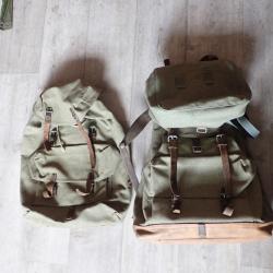 1959 - Sac &agrave; dos suisse + sac additionnel + musette + courroie