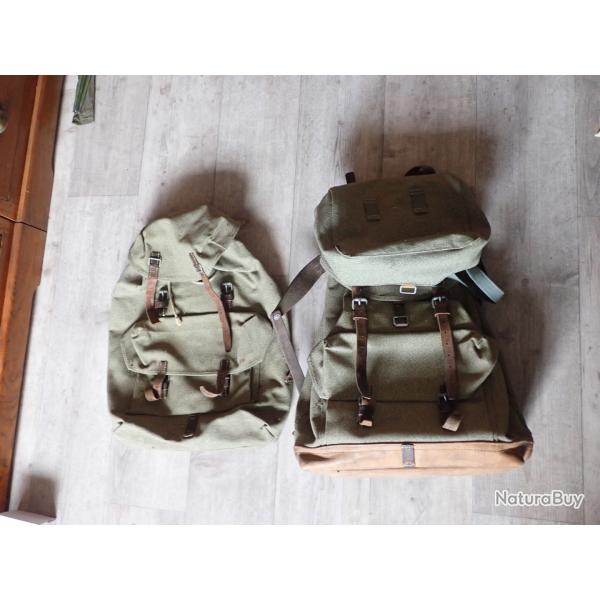 1959 - Sac � dos suisse + sac additionnel + musette + courroie