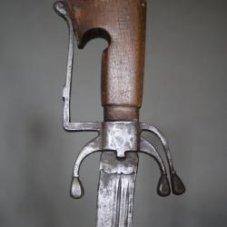 Sabre nimcha &agrave; lame Europ&eacute;enne - maroc, 17&egrave;me-19&egrave;me si&egrave;cle